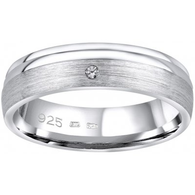 SILVEGO Snubní stříbrný prsten Amora v provedení se zirkonem pro ženy QRALP130W – Zboží Mobilmania
