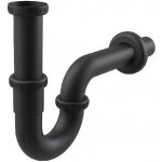 Alcadrain Pro více sérií Sifon umyvadlový „U“ DN32 s převlečnou maticí 5/4", černá mat A4320BLACK – Sleviste.cz