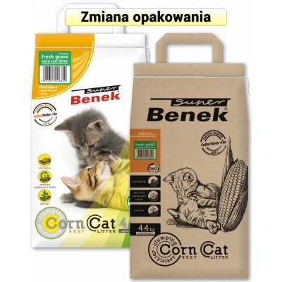 Certech Super Benek Corn Cat Čerstvá tráva Hrudkující kukuřičná podestýlka 7 l – Hledejceny.cz