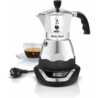 Bialetti Elektrická konvička na kávu Moka Timer 365W stříbrná – Zboží Mobilmania