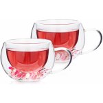 4Home Termo sklenice na cappuccino Blossom Hot&Cool 2 x 270 ml – Zbozi.Blesk.cz