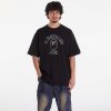 Pánské Tričko A Bathing Ape Rhinestone College Relaxed Fit Tee Black