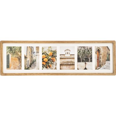 Atmosphera Fotorámeček MILEA, 6 fotek, dřevěný vícebarevný – Zboží Mobilmania