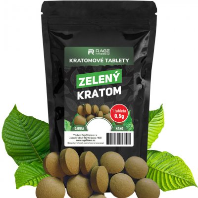 RageFitness Zelené kratomové tablety 300 tablet – Zboží Dáma