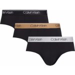 Calvin Klein 3 Pack pánské slipy černé (NB2568A-GF0) – Zboží Mobilmania