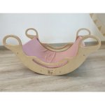 Montessori ELIS DESIGN Potah na houpačku 6in1 smile s elastanem starorůžová – Zboží Dáma