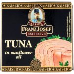 Franz Josef Kaiser Exclusive Tuňák ve slunečnicovém oleji 80 g – Zbozi.Blesk.cz