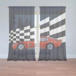 Sablio Záclony Závodní auto: 2ks 150x250cm – Hledejceny.cz