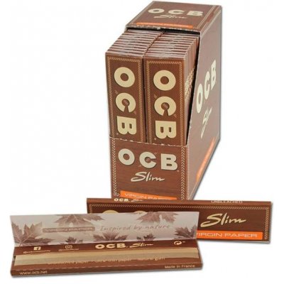 OCB papírky virgin king size slim ultra tenké nebělené 32 ks – Zboží Dáma