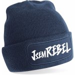 Beechfield čepice s potiskem Jsem rebel tmavě modrá – Hledejceny.cz