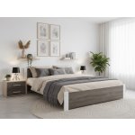 Textilomanie Ikaros bílá / dub lanýž – Sleviste.cz