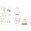 Kosmetická sada Dove Beauty For All Nourishing Silk sprchový gel 250 ml + Cream Oil Moroccan Argan Oil toaletní mýdlo 100 g dárková sada