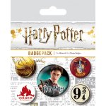 CurePink set 5 place Harry Potter Erb Nebetvír Gryffindor 2,5 cm a 3,8 cm – Hledejceny.cz