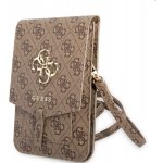 Pouzdro Guess PU 4G Triangle Logo Phone Bag hnědé – Zbozi.Blesk.cz