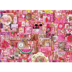 Cobble Hill Barvy duhy: Růžová 1000 dílků