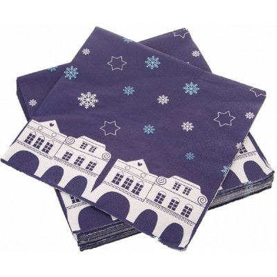 Orion Servírovací ubrousky Domky 20ks 33x33cm – Zbozi.Blesk.cz