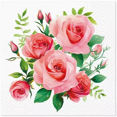Paw Ubrousek 33x33cm Bouquet of Roses – Sleviste.cz