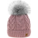 Fashionweek dámská čepice vlněn s bambulí Wool Vlna Růžová – Hledejceny.cz