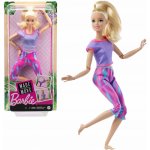 Barbie V pohybu Blondýnka ve fialovém topu GXF04 – Zboží Dáma