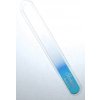 Pilník a leštidlo na modeláž nehtů Bohemia Crystal Velký skleněný pilník na nehty 200 mm světle modrý
