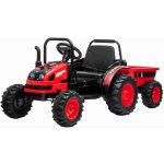 Beneo Elektrický Traktor POWER s vlečkou červená pohon zadních kol 12V baterie 2,4 GHz dálkový ovladač – Sleviste.cz