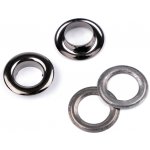 Průchodky s podložkou vnitřní Ø12 mm / vnější Ø21 mm lesklé 2. jakost Varianta: 2 nikl černý, Balení: 50 pár – Zbozi.Blesk.cz