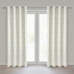 EUROFIRANY ZATEMŇOVACÍ ZÁVĚS NA KROUŽCÍCH WHITNEY 140X250 CM LISTY – Hledejceny.cz