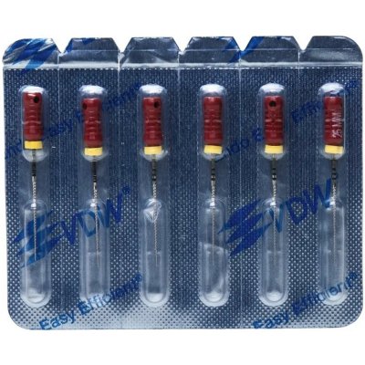 OMNIDENT VDW Sterile K-Files 25mm ISO 025 Červená 6ks – Hledejceny.cz