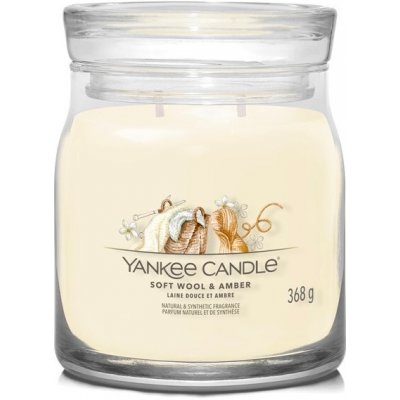 Yankee Candle Signature Soft Wool & Amber 368 g – Zboží Mobilmania