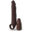 X-tensions Elite Pipedream Fantasy 3" Silicone with Strap Brown