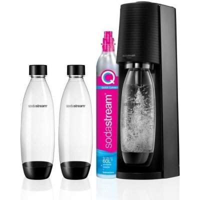 Sodastream Terra černá + 2 láhve – Zbozi.Blesk.cz