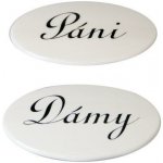 štítek DÁMY + PÁNI PH bilý sada 2díl. – Sleviste.cz