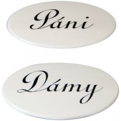 štítek DÁMY + PÁNI PH bilý sada 2díl. – Sleviste.cz