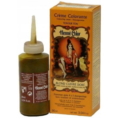 NJD Cosmetics Natural Colour Cream Blond Cuivre Dore/Blond zlato-měděný Henna tekutý 90 ml – Zboží Dáma