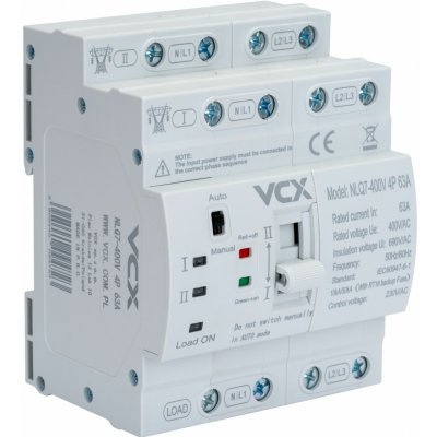 Automatický přepínač sítí - napájení VCX 4P 400V 63A - NLQ7 400V 4P 63A – Hledejceny.cz