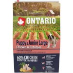 Ontario Puppy & Junior Large Chicken & Potatoes & Herbs 2,25 kg – Hledejceny.cz