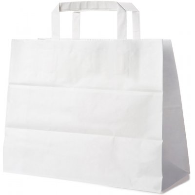Papírové tašky 32x16x27 cm bílé [250 ks] – Sleviste.cz