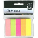 Samolepicí papírové záložky - 50 x 15 mm, 5 barev x 100 ks – Zboží Dáma