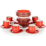 Banquet jídelní sada Spiral Red 30 dílná – Sleviste.cz