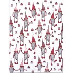 SCANquilt utěrka DEKORO elfíci bíločervená 50 x 70 cm – Zboží Dáma