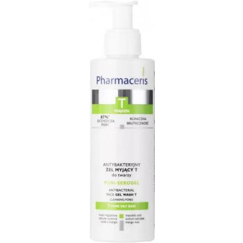 Pharmaceris T-Zone Oily Skin Puri-Sebogel antibakteriální čistící gel pro problematickou pleť, akné (Hypoallergenic) 190 ml