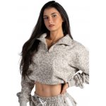 Nebbia Half-zip mikina s leopardím vzorem PRIMAL krémová – Zboží Mobilmania