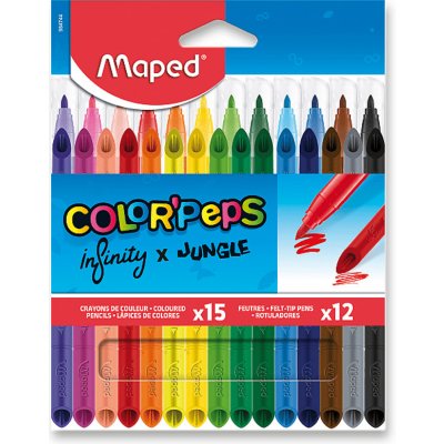 Maped Color'Peps Ocean 984701 sada 12 fix + 15 pastelek – Zboží Živě