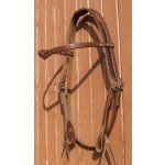 MONTANA Westernová uzdečka čelenka do V hnědá – Zboží Mobilmania