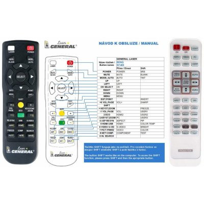 Dálkový ovladač BenQ W1000,W1060, W1070, W1080ST, W1250, W1300, W1400, W1500, W600, W6000, W6500, W700, W703D, W710ST, W750, W770S – Zboží Živě