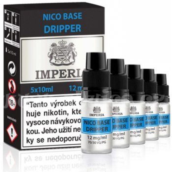 Nikotinová báze CZ IMPERIA Dripper 5x10ml PG30-VG70 12mg