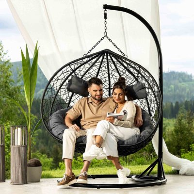 di volio Závesné houpací křeslo Foggio černé – Sleviste.cz