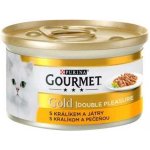 Gourmet Gold grilované a dušené kousky masa s králíkem a játry 85 g – Zboží Mobilmania