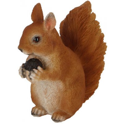 Zvířátka a postavy OUTDOOR TRUE TO NATURE Veverka sedící 13 x 7 x 14,5 cm|Esschert Design – Zboží Dáma
