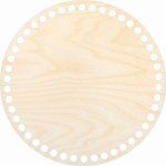 Dřevěný svět online Dno na košík - kruh 20 cm, přírodní – Zboží Dáma